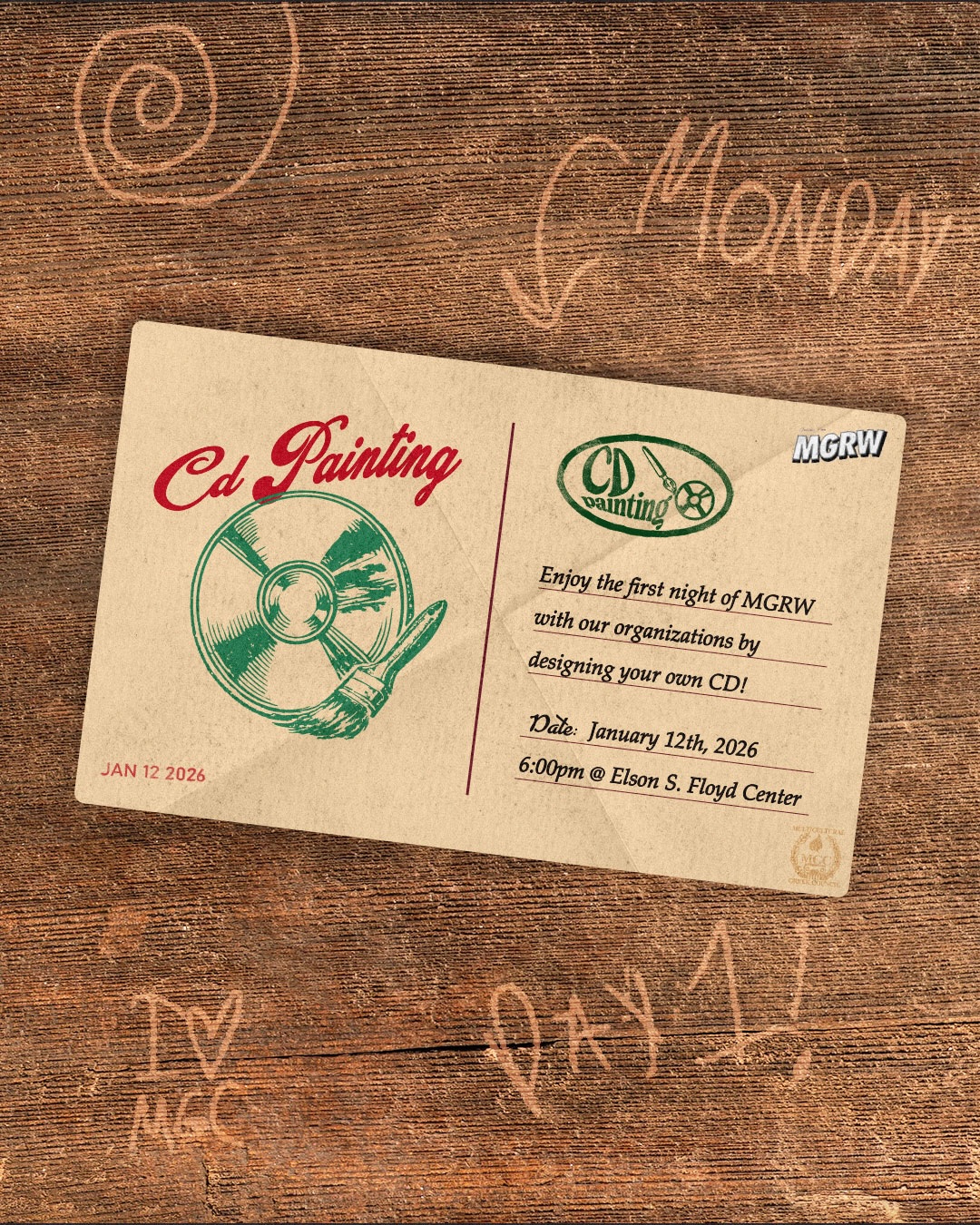 Greetings from P-Town, IT’S MGRW SEASON!
It’s officially that time of year again here at MGC, 5 days, 5 events and UNLIMITED OPPORTUNITIES to get to know the MGC community here at Washington State University!
📆WEEKLY SCHEDULE📆
MONDAY - CD Painting💿
Join us in custom painting your own CD with the MGC community!
Elson S Floyd Center - 6:00pm
TUESDAY - Smores n Games⛺️
Enjoy some smores and board games with the MGC community!
Elson S Floyd Center - 6:00pm
WEDNESDAY - Service Night🧶
Help us make blankets for the WSU Humane Society!
Elson S Floyd Center - 6:00pm
THURSDAY - Karaoke Night🎤
Sing some songs with members from MECHA, BSU and APASC!
Elson S Floyd Center - 6:00pm
FRIDAY - The Yardshow🪩
Come watch our MGC orgs stroll and show off a special piece of MGC culture!
Elson S Floyd Center - 6:00pm
We can’t wait to see you all there!
@wsu.ataus @wsu_anu @aka_kappasigma @kappapi_nupes @wsuchisigs @wsu.syz @gaowsu @kdchi_wsu @wsu.chidsig @oemete @wazzulambdas @lta_zetasigma @wazzugammas @galloswsu @wsu.odphi