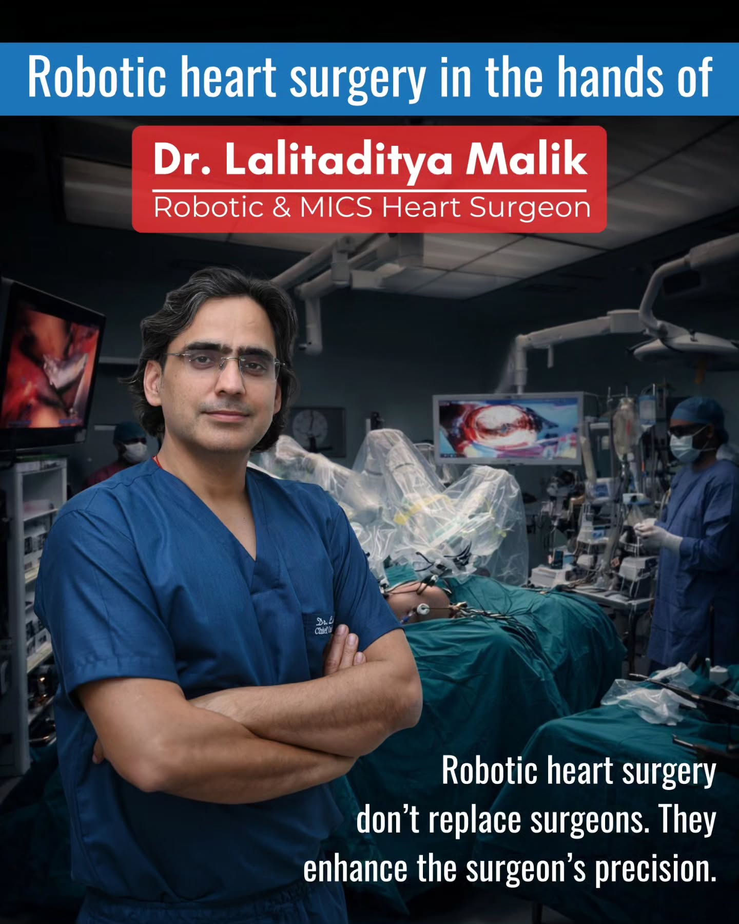 ❤️ The Reality of Robotic Heart Surgery – Facts You Should Know
Many people believe that a robot independently performs Robotic Heart Surgery.
But the truth is the surgery is 100% performed by an expert cardiac surgeon.
The robotic system does not replace the doctor. Instead, it acts as an advanced, highly sophisticated tool that translates the surgeon’s hand movements into precise micro-movements inside the body, ensuring greater control, accuracy, and safety.
🔬 How Robotic Technology Enhances Surgical Care
Under the guidance of experienced specialists like Dr. Lalitaditya Malik, Chief Cardiac Surgeon, Manipal Hospital Jaipur, robotic-assisted surgery offers several important advantages over traditional open-heart procedures:
✅ Superior Accuracy – Enables extremely delicate and meticulous surgical work
✅ Stable Movements – Eliminates natural hand tremors for better precision
✅ Enhanced Visibility – High-definition, 3D magnified view of the heart
✅ Better Control – Greater flexibility and reach in complex procedures
🏥 Patient Benefits & Faster Recovery
Because robotic heart surgery is minimally invasive, patients experience a smoother and more comfortable recovery compared to conventional open-heart surgery.
✔️ Minimal physical trauma (no major bone or muscle cutting)
✔️ Less pain and discomfort
✔️ Reduced blood loss
✔️ Lower risk of infection
✔️ Shorter hospital stay
✔️ Faster return to normal life
✨ Advanced Technology. Expert Hands. Better Outcomes.
Robotic heart surgery combines medical innovation with surgical expertise to deliver safer procedures and quicker healing for patients.
📍 𝐋𝐨𝐜𝐚𝐭𝐢𝐨𝐧: 𝐒𝐞𝐜𝐭𝐨𝐫 𝟓, 𝐌𝐚𝐢𝐧 𝐒𝐢𝐤𝐚𝐫 𝐑𝐨𝐚𝐝, 𝐕𝐢𝐝𝐲𝐚𝐝𝐡𝐚𝐫 𝐍𝐚𝐠𝐚𝐫, 𝐉𝐚𝐢𝐩𝐮𝐫
📞 𝐏𝐡𝐨𝐧𝐞: +𝟗𝟏 𝟖𝟖𝟎𝟐𝟖𝟎𝟏𝟑𝟖𝟏
🌐 𝐖𝐞𝐛𝐬𝐢𝐭𝐞: 𝐰𝐰𝐰.𝐝𝐫𝐥𝐚𝐥𝐢𝐭𝐦𝐚𝐥𝐢𝐤.𝐜𝐨𝐦
#HeartSurgery #RoboticSurgery #Cardiology #MinimallyInvasive #MedicalInnovation