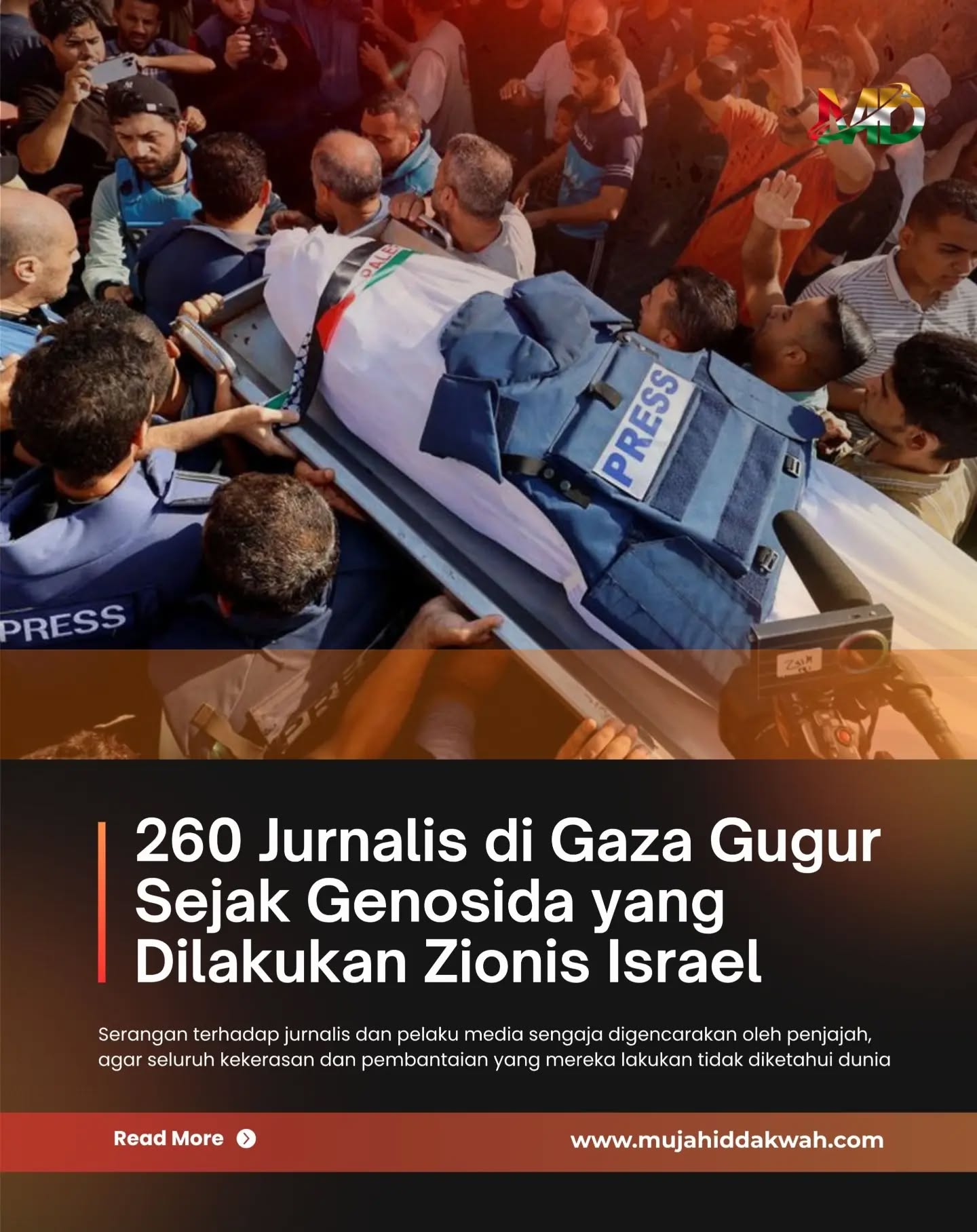 Pembantaian di Gaza masih terjadi, puluhan hingga ratusan nyawa melayang setiap hari, dan kita tidak tahu, kapan semua ini akan berhenti.. Ditengah heningnya dunia akan isu ini, Jurnalis di Gaza berteriak setiap hari, menyampaikan berita dengan mempertaruhkan semua yang mereka miliki.. Hingga saat ini, lebih dari 260 jurnalis telah pergi meninggalkan dunia ini.. Namun misi dan perjuangan mereka tak akan pernah berhenti dan tak akan pernah mati.. Suara-suara Gaza masih bertahan hingga saat ini.. dengan berani, mereka terus menyuarakan apa yang terjadi.. tanpa perlindungan, sumber daya, ataupun jaminan jika mereka bisa bertahan hingga Gaza merdeka nanti.. Percayalah, suara mereka tetap hidup dan kebenaran pasti akan menang.. #gaza #gazaunderattack #palestine #jurnalis #genosida Pembantaian di Gaza masih terjadi, puluhan hingga ratusan nyawa melayang setiap hari, dan kita tidak tahu, kapan semua ini akan berhenti.. Ditengah heningnya dunia akan isu ini, Jurnalis di Gaza berteriak setiap hari, menyampaikan berita dengan mempertaruhkan semua yang mereka miliki.. Hingga saat ini, lebih dari 260 jurnalis telah pergi meninggalkan dunia ini.. Namun misi dan perjuangan mereka tak akan pernah berhenti dan tak akan pernah mati.. Suara-suara Gaza masih bertahan hingga saat ini.. dengan berani, mereka terus menyuarakan apa yang terjadi.. tanpa perlindungan, sumber daya, ataupun jaminan jika mereka bisa bertahan hingga Gaza merdeka nanti.. Percayalah, suara mereka tetap hidup dan kebenaran pasti akan menang.. #gaza #gazaunderattack #palestine #jurnalis #genosida