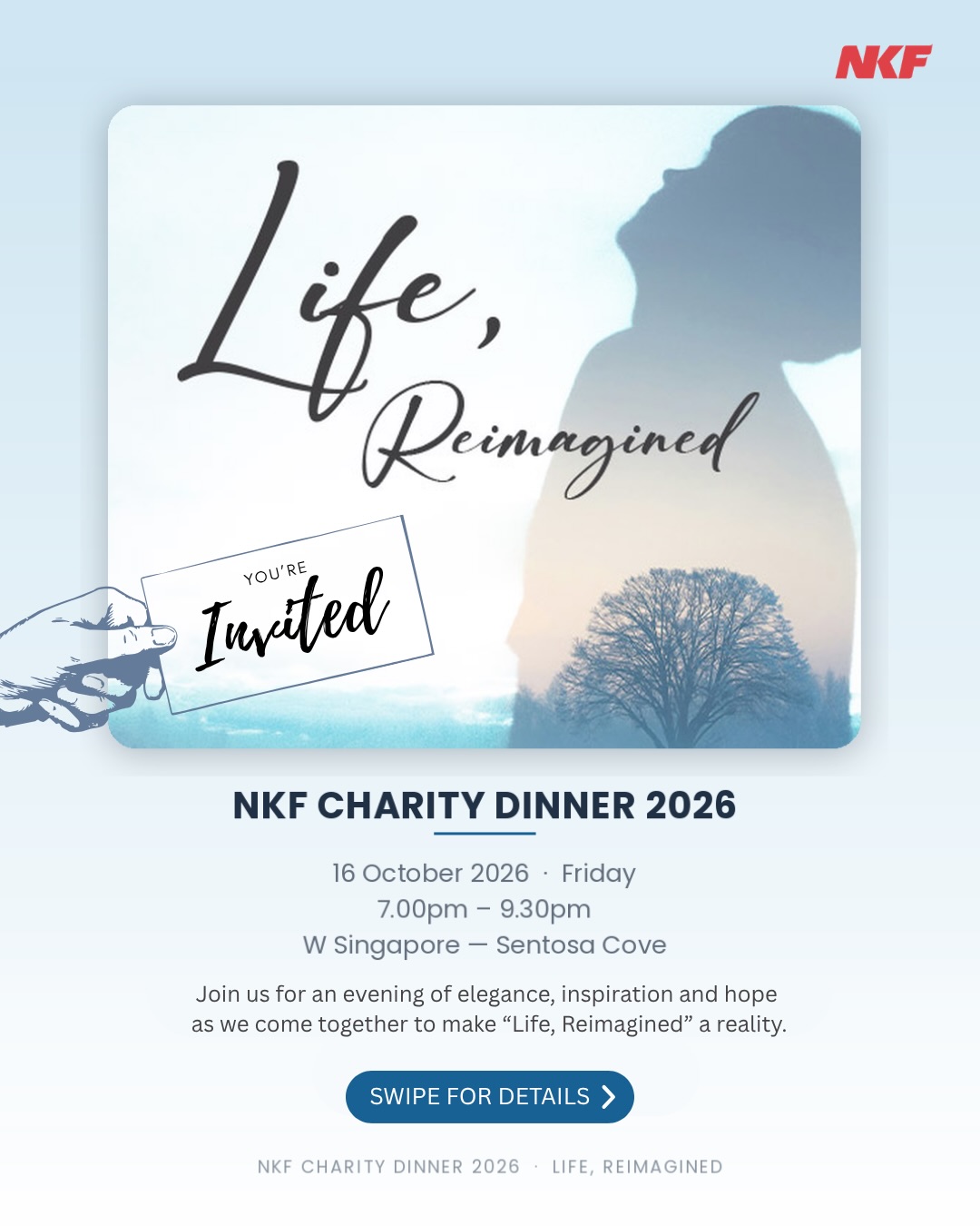 ✨ Life, Reimagined ✨ NKF Charity Dinner 2026 is co…